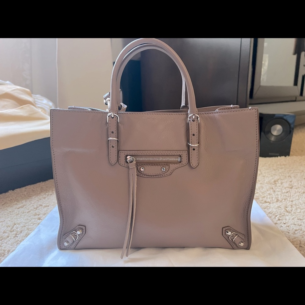 Balenciaga A6 Papier Sable Satchel